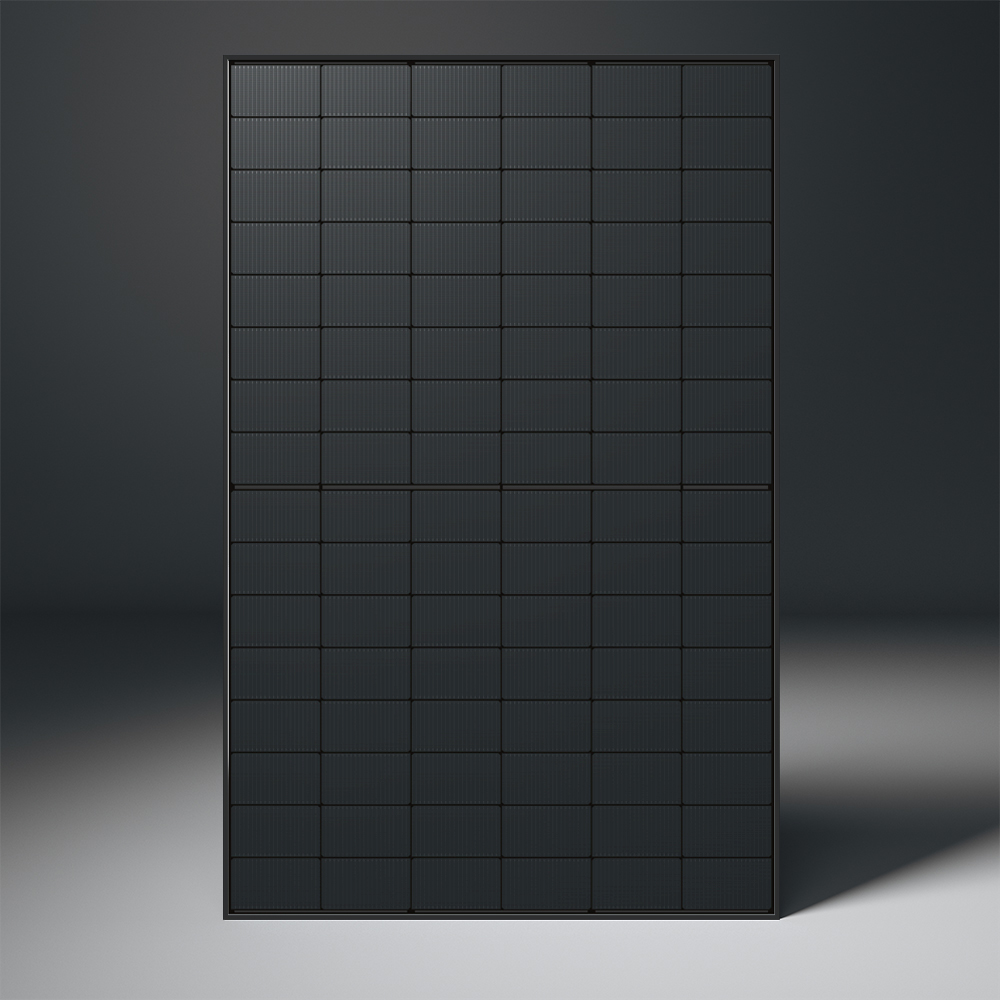 Official photograph of AXITEC AXIblackperfect all-black solar module